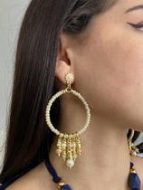 Maxi Brinco Nude com Design Autoral e Materiais de Alta Qualidade
