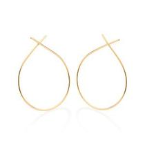 Maxi Brinco Rommanel 526933 Gota Folheado A Ouro Maxi Brinco Rommanel 526933 Gota Folheado A Ouro