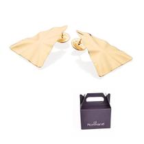 Maxi Brinco Triangular Banhado a Ouro Rommanel 527420 Maxi Brinco Triangular Banhado a Ouro Rommanel 527420