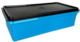 Maxi Caixa 2,5 litros Azul com tampa Preta Tupperware