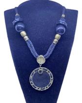 Maxi Colar Bijuteria Fina Fecho Ajustável Fashion Versátil