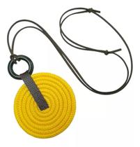 Maxi Colar De Corda Espiral Longo Ajustável Linha Catalina