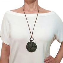 Maxi Colar De Corda Espiral Longo Ajustável Linha Catalina