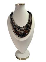 Maxi Colar Feminino Com Fio Encerado Kit Com Brinco elegante