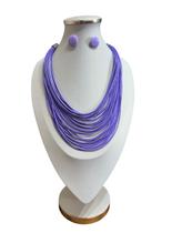 Maxi Colar Feminino Kit Com Brinco Com Fios Encerado Elegant