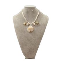 Maxi Colar Feminino Kit Com Brinco Pedra Em Resina Elegante
