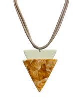 Maxi colar feminino luxo em resina geometrico presente