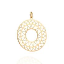 Maxi pingente banhado a ouro 18k rommanel Maxi pingente banhado a ouro 18k rommanel