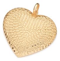 Maxi Pingente Formato Coração Abaulado Com 542801 Maxi Pingente Formato Coração Abaulado Com 542801