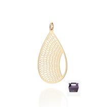 Maxi Pingente Gota Vazado 542854 Rommanel Maxi Pingente Gota Vazado 542854 Rommanel