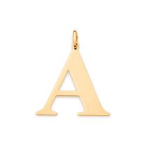 Maxi pingente letra folheado a ouro Letra a 542603 Rommanel Maxi pingente letra folheado a ouro Letra a 542603 Rommanel