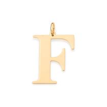 Maxi pingente letra folheado a ouro Letra f 542603 Rommanel Maxi pingente letra folheado a ouro Letra f 542603 Rommanel