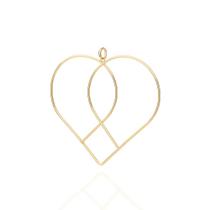 Maxi pingente rommanel coração banhado a ouro 18k Maxi pingente rommanel coração banhado a ouro 18k