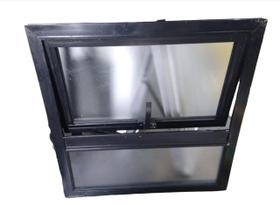 Maxiar Com Fixo De Banheiro Esquadrias Brasil 60X60 Preto Maxiar Com Fixo De Banheiro Esquadrias Brasil 60X60 Preto