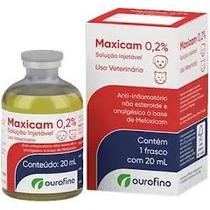 Maxicam 0,2% Ingetável 20ml Cães Gatos Ourofino - Ouro Fino