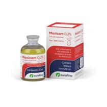 Maxicam Injetável 0,2% Meloxicam Ourofino 20ml