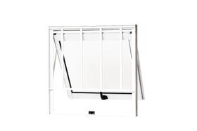 Maxim Ar 50x50cm Alumínio Branco Com Grade E Vidro Liso Maxim Ar 50x50cm Alumínio Branco Com Grade E Vidro Liso