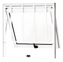 Maxim Ar 60x60cm Janela De Banheiro Vitro Alumínio Branco Branco Maxim Ar 60x60cm Janela De Banheiro Vitro Alumínio Branco Branco