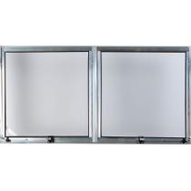 Maxim Ar de Alumínio Duplo 0,80 X 1,50 Perfil 16mm Cor Brilhante Linha All Modular