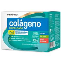 Maxinutri Colágeno Hidrolisado 2Em1 Sachê - Sortidos 30 X 10G Uva Verde/Frutas Verm Maxinutri Colágeno Hidrolisado 2Em1 Sachê - Sortidos 30 X 10G Uva Verde/Frutas Verm