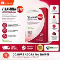 MaxiNutri Vitamina B12 Mastigável - 60 Comprimidos para Energia MaxiNutri Vitamina B12 Mastigável - 60 Comprimidos para Energia