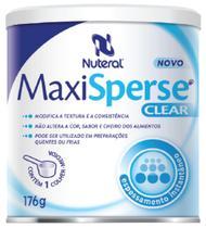 MaxiSperse Clear, Espessante e gelificante para alimentos, Lt 176g, Rende 160 porções, Sabor neutro.