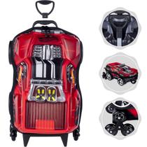 Maxtoy Mochila Escolar Infantil Marvel E Hotwheels com Rodinhas Triplas E.V.A Resistente e Leve para Transporte Prático