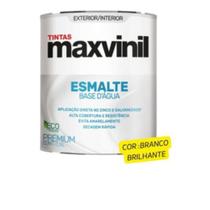 Maxvinil esmalte base agua branco brilhante 900ml