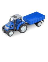 Maxx trator serie carreta 259 azul - usual brinquedos (43753)