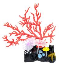 Maxxi enfeite de silicone montipora vermelha 17cm ( ys-15102r ) - un