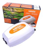 Maxxi pro compressor de ar pro-6000 3w/5w 127v p/ aquarios até 200l - un