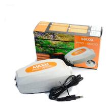 Maxxi pro compressor de ar pro-9000 3w/6w 220v p/ aquarios até 400l - un