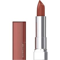 Maybelline Color Sensational Batom, Maquiagem Labial, Acabamento Creme, Batom Hidratante, Nude, Rosa, Vermelho, Cor labial de ameixa, Batida de Tijolo, 0,15 oz (Embalagem pode variar)