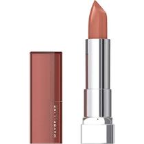 Maybelline Color Sensational Batom, Maquiagem Labial, Acabamento creme, Batom Hidratante, Nude, Rosa, Vermelho, Cor labial de ameixa, Desafio Nu, 0,15 oz (Embalagem pode variar) - Maybelline New York