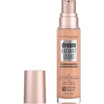 Maybelline Dream Radiante Cobertura Média Hidratante, Base Líquida Leve, Bege Puro, 1 Fl Austrália - Maybelline New York