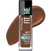 Maybelline Fit Me Matte + Poreless Liquid Foundation Makeup, Java, 1 fl oz Fundação Livre de Petróleo - Maybelline New York