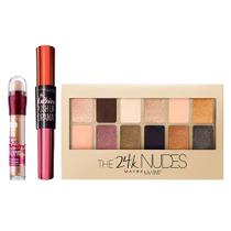 Maybelline Kit - Instant Age Eraser Honey + The 24k Nudes Palette + Falsies Push Up Drama