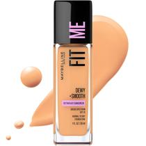 Maybelline New York Fit Me Dewy + Smooth Foundation Makeup, Soft Tan, 1 Fl. Oz (Pack of 1)