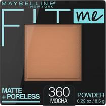 Maybelline New York Fit Me Matte + Poreless Powder Makeup, Mocha, 0.29 Ounce, 1 Count