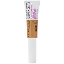 Maybelline New York Super Stay Cobertura completa, clareamento, longa duração, sub-olho corretivo liquidar maquiagem para até 24H desgaste, com aplicador de remo, caramelo, 0.23 fl. oz, caramelo