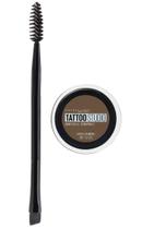 Maybelline New York Tattoostudio Brow Pomade Long Lasting, Buildable, Maquiagem de Sobrancelha, Marrom Médio, 0.106 Oz