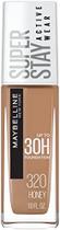 Maybelline Super Stay Cobertura Completa Liquid Foundation Maquiagem, Mel, 1 Fl Oz