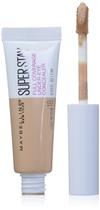 Maybelline Super Stay Super Stay Cobertura completa, clareamento, longa duração, sub-olho Corretivo Liquid Makeup para até 24H desgaste, com aplicador de remo, luz/médio, 0,23 fl. oz.