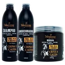 Maycrene Kit compl. força,brilho crina e cauda premium 500ml Maycrene Kit compl. força,brilho crina e cauda premium 500ml