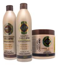 Maycrene Kit completo Afro Hair Fortalecimento 500ml Maycrene Kit completo Afro Hair Fortalecimento 500ml