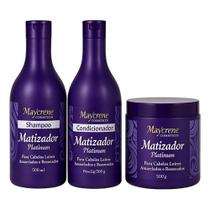 Maycrene Kit completo matizador platinum 500ml Maycrene Kit completo matizador platinum 500ml