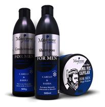 Maycrene Kit Sh+Cond+pomada fix formen combate a caspa 500ml Maycrene Kit Sh+Cond+pomada fix formen combate a caspa 500ml