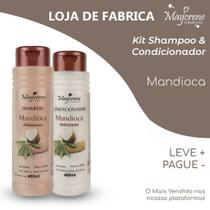 Maycrene Kit Shampoo + Condicionador hidratante de mandioca 400ml
