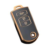 Mazda 3 5 6 Series M6 RX8 MX5 TPU Flip Car Key Case 2 3 Botões Smart Keyless Protector Cover