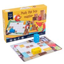Maze Block Toy Blue Fox Push Box Children Educational Wood